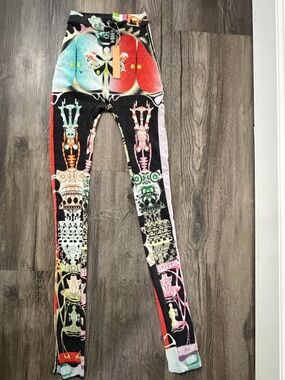 SKIMS Multicolor Graphic Leggings - Black, Red, Green, Pink, Blue